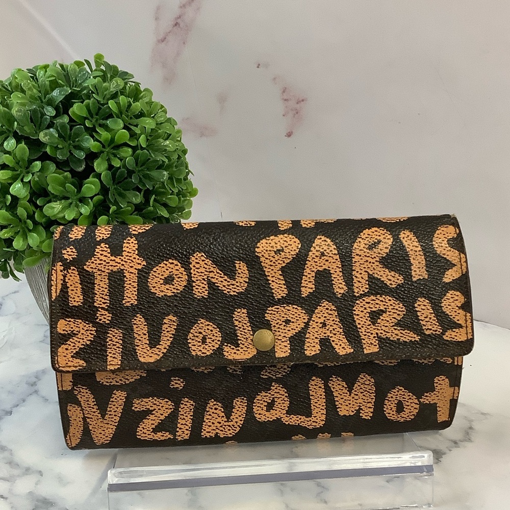 GUC Louis Vuitton Limited Edition Stephen Sprouse Graffiti Porte-Monnare Wallet